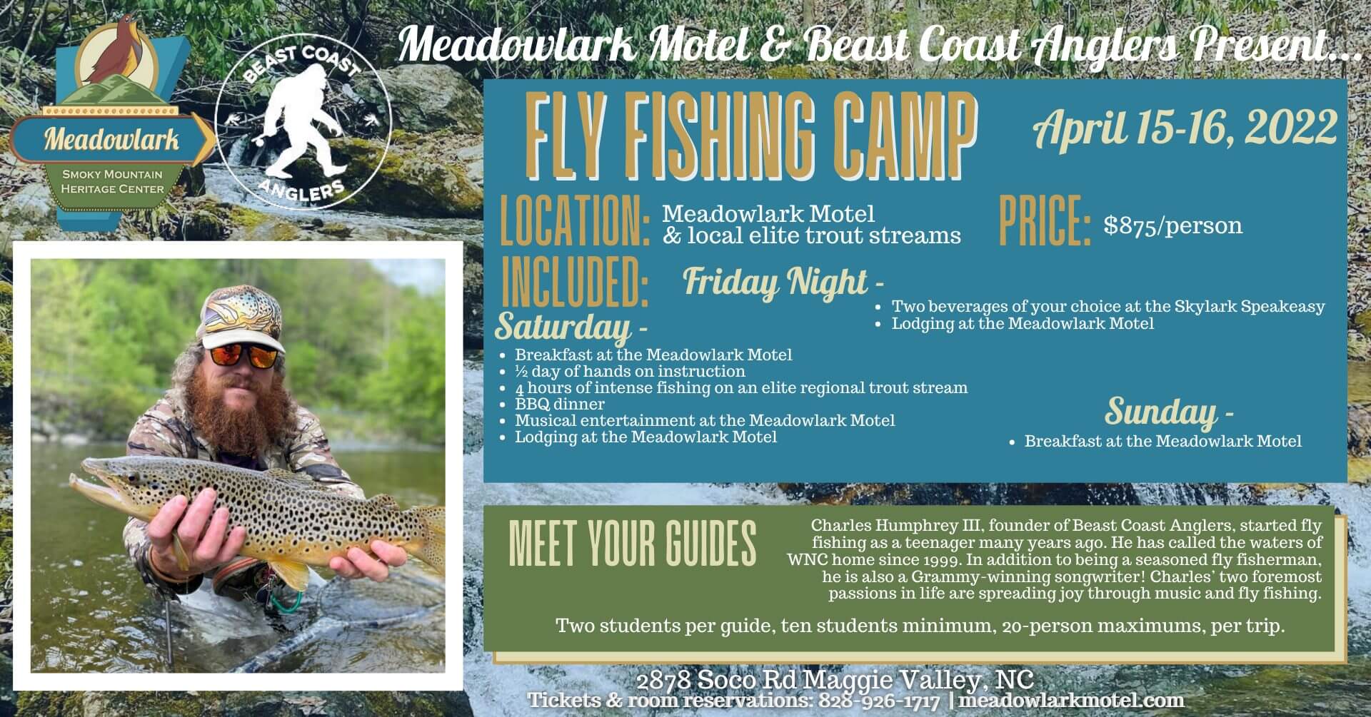 Fly Fishing Camp - Meadowlark Motel Of Maggie Valley
