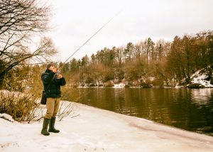 Winter trout fishing near maggie valley